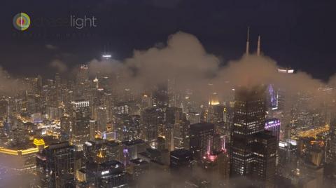 Chicago Night Aerial